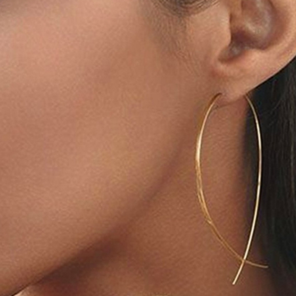 Gold-Toned hoop earrings